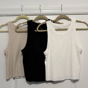 THREE Aerie Free Spirit Ribbed Tanks